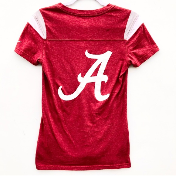 Nike Alabama Roll Tide V Neck Short Sleeve Size S - Picture 2 of 9